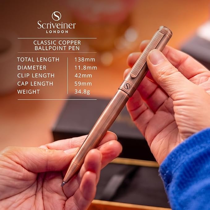Scriveiner Copper Ballpoint Pen - Image 7