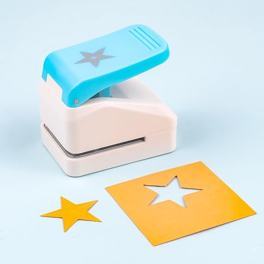 3 Pcs Paper Punch | Star Square Stamp Punches | 1x0.8 inch Postage Stamp Shape - Image 7