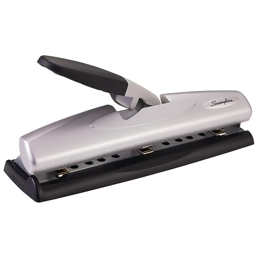 Swingline Hole Punch, Desktop Hole Puncher, 12 Sheet Punch Capacity, 2-3 Holes by Swingline