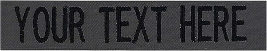 Custom Uniform Name Tapes Solid Colors. Made in The U.S.A. Ships Under 24 by NORTHERNSAFARI