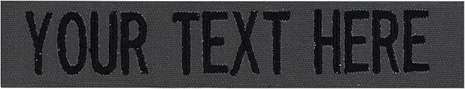Custom Uniform Name Tapes Solid Colors. Made in The U.S.A. Ships Under 24 by NORTHERNSAFARI