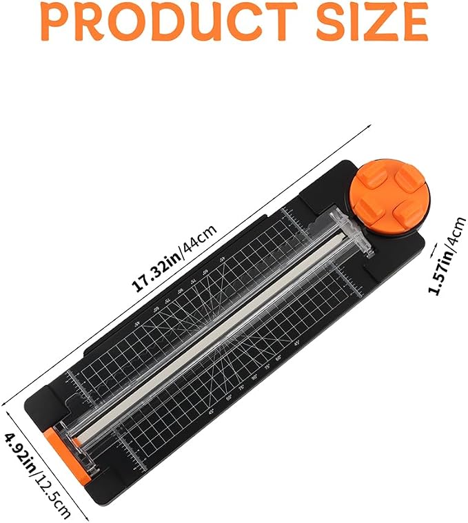Paper Cutter for Craft, 4-in-1 Paper Trimmer, Perforated & Creasing Blades for - Image 6