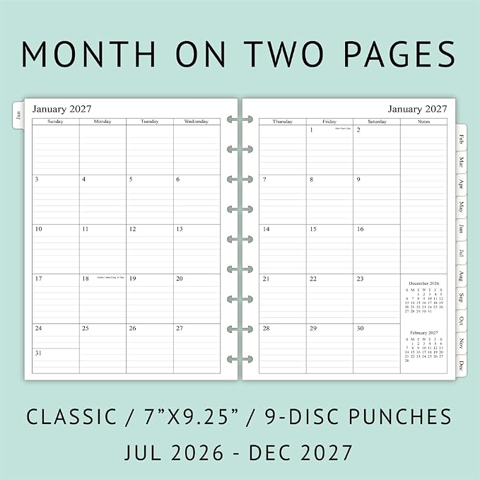 newestor 2026-2027 Planner Refills - Image 2