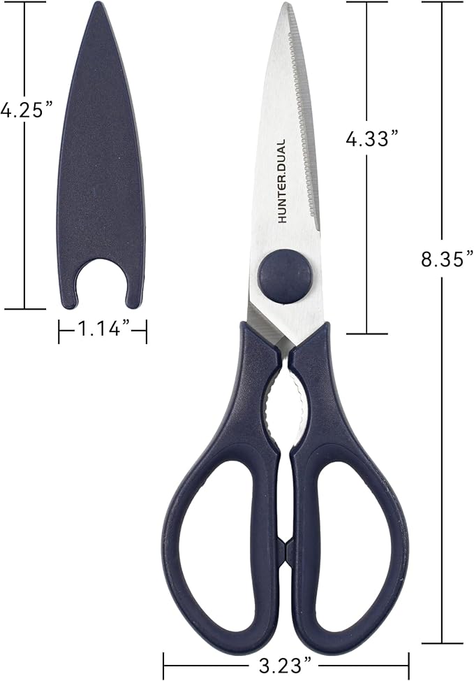 Kitchen Scissors for Food, HUNTER.DUAL Heavy Duty Come Apart Poultry Shears for - Image 5