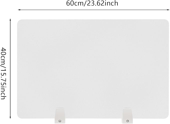 4 Pcs Desk Divider Privacy Panel, 23.6”L X15.8”W Frosted Acrylic Desk Privacy - Image 2