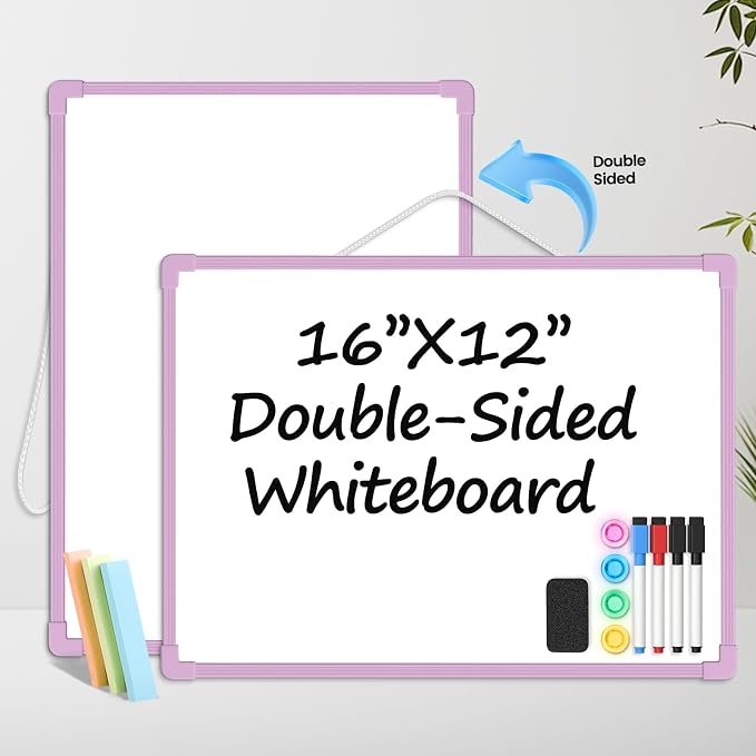 Purple Frame Small Dry Erase Board - Image 4