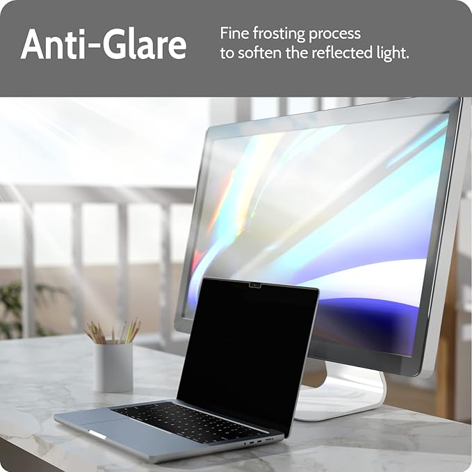 Peslv Magnetic Privacy Screen for MacBook Pro 16 Inch, 16inch Removable Matte - Image 4