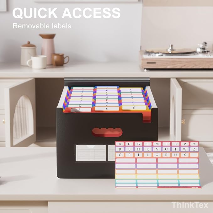 ThinkTex 26 Pockets File Folder, A4 Accordion File Organizer, Letter Size - Image 4