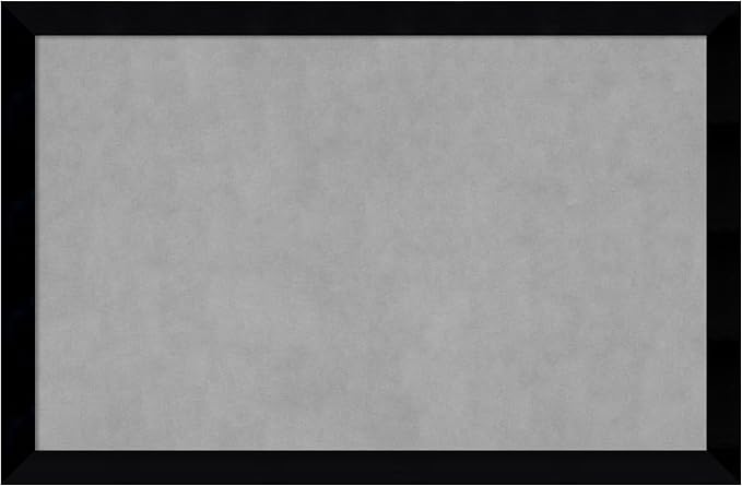Amanti Art Black Framed Magnetic Board 23x35 Large Vision Board by AmantiArt