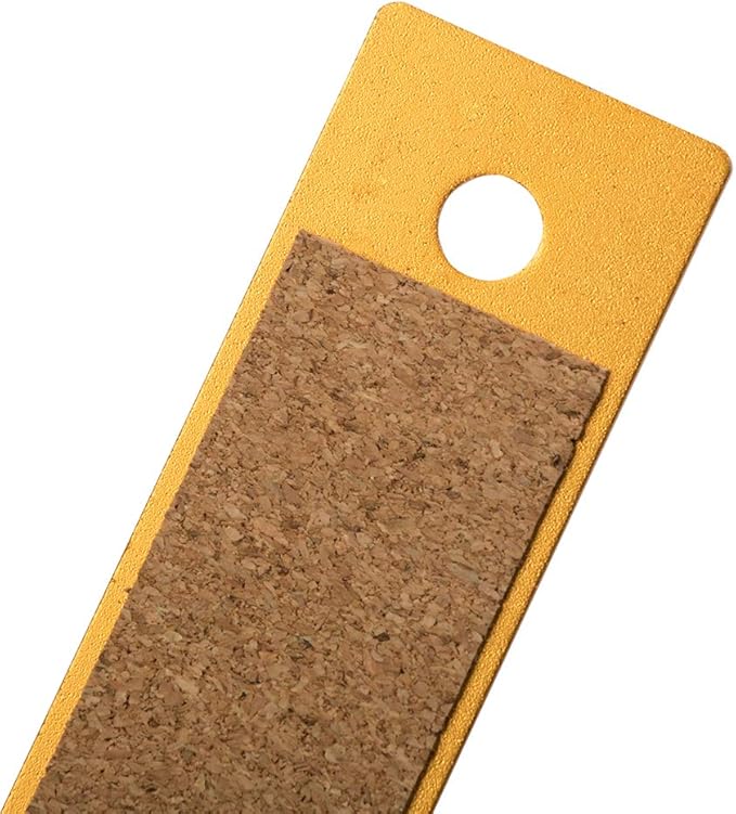 JAM PAPER Strong Aluminum Ruler - 12 Inch - Metal Ruler with Non-Skid Cork Backing - Gold Metallic - Sold Individually-DeskLoop Office