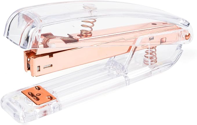 Staplers for Desk, Acrylic Stapler for Office School by ADABOO