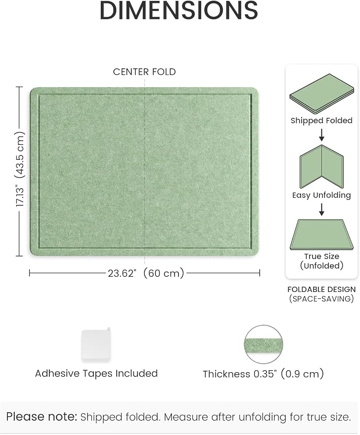 Fluxynara Bulletin Board, 23.6" x 17.5" Cork Board Alternative - Image 2