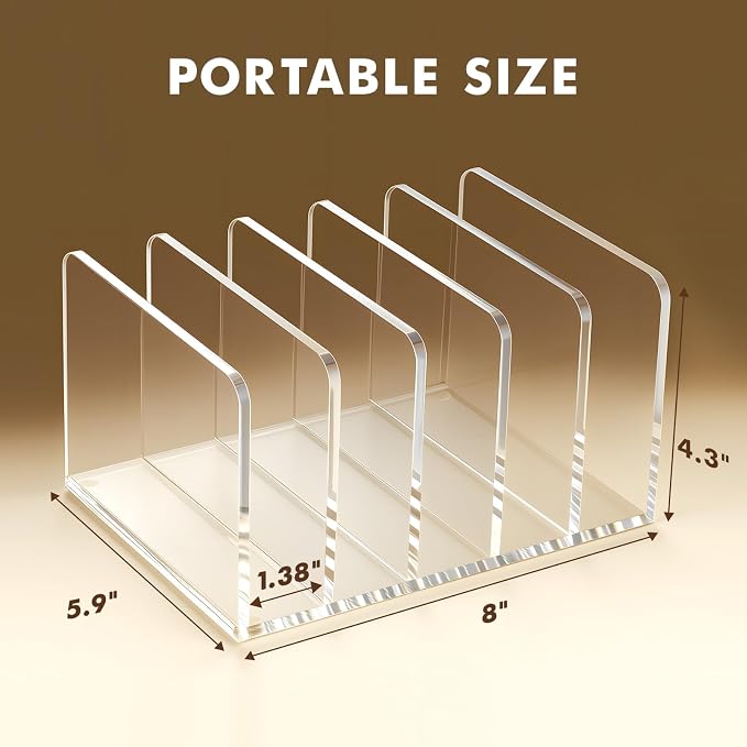 BEYGORM Acrylic Mail Holder, Vertical Letter Sorter - Image 7