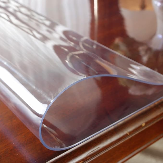 OstepDecor Clear Table Cover Protector 24 x 60 Inch, 1.5mm Thick Plastic Table - Image 9