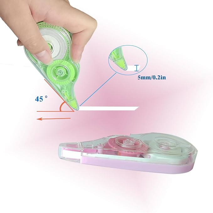 12PCS White Correction Tape, 39.4ft Each, Tear-Resistant Correction Tape - Image 3