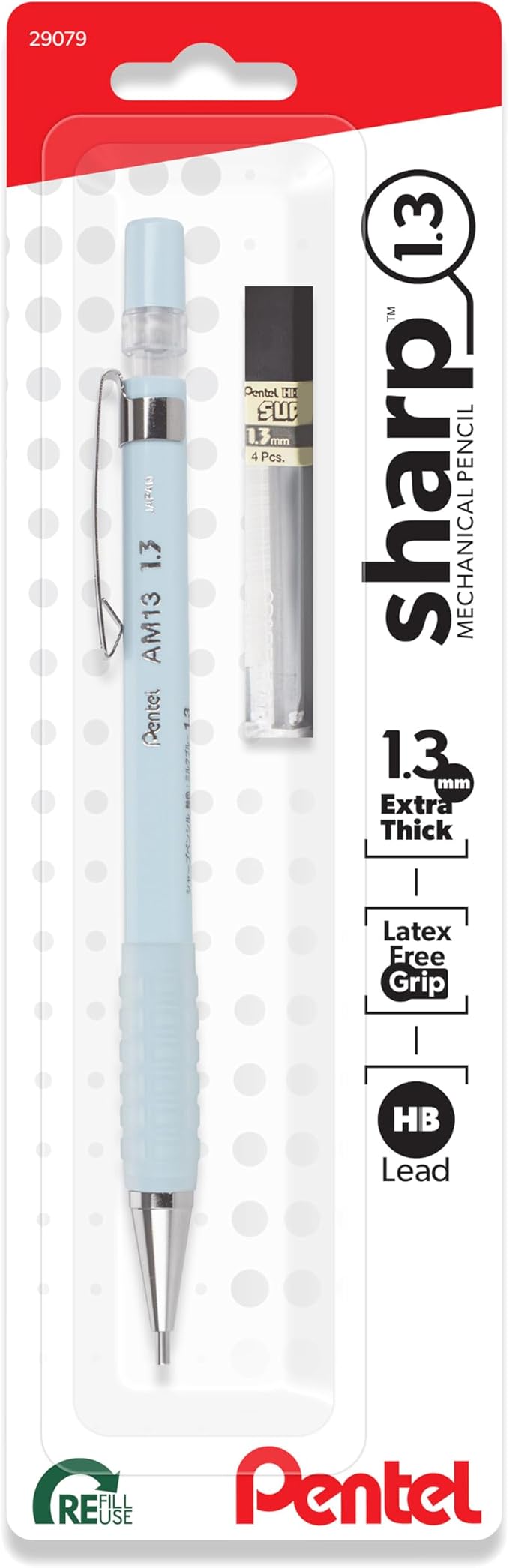 Pentel Sharp 1.3 Mechanical Pencil, Extra Thick Line, Includes Refill Lead by PentelofAmerica