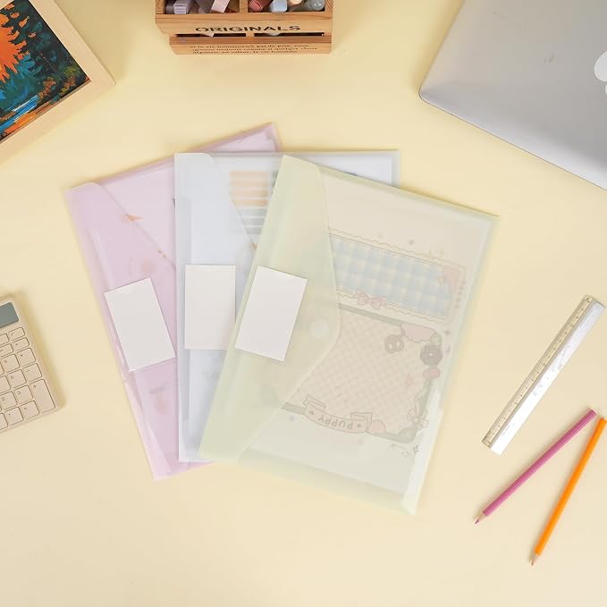 EOOUT 12pcs Plastic Envelopes, Plastic Folders - Image 6