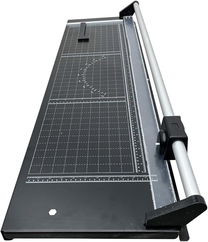 TECHTONGDA Paper Trimmer 36" Cut Length 8-10 Sheets Capacity, Professional Rotary Photo Paper Cutter and Trimmer with Angle Line and 2 Spare Blades for Offices, Schools and Crafts-DeskLoop Office