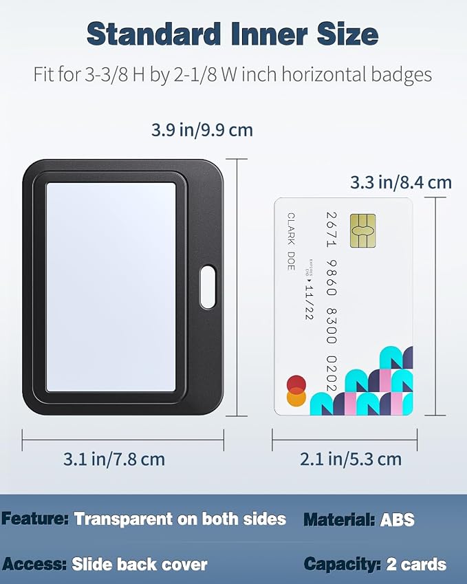 Uniclife 3 Pack Sliding Badge Holder - Image 7