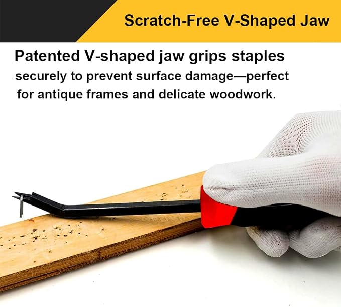 Staple Remover, Heavy Duty Staple Remover, Upholstery Stapler Puller Lifter Tool - Image 4