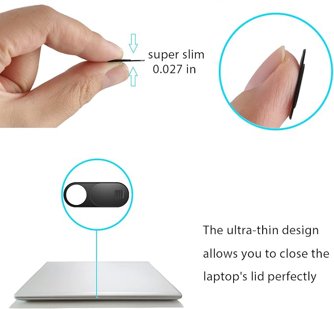 ZUCUCUC Laptop Camera Cover Slide, Camera Cover, 9 Pack Ultra Thin Webcam Cover - Image 4