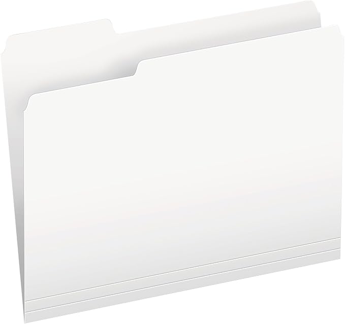 Pendaflex Two-Tone Color File Folders, Letter Size, 1/3 Cut, 100 per box by TOPSProducts