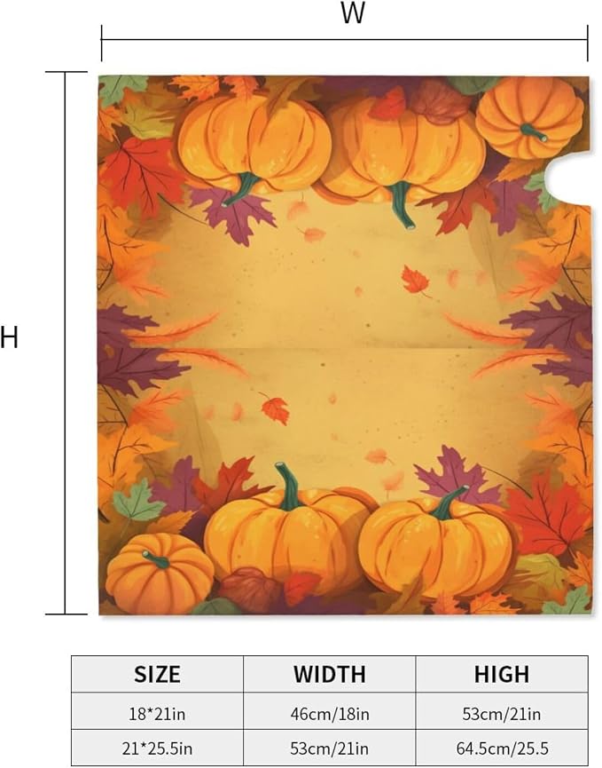 Ouqiuwa Autumn Thanksgiving Pumpkins Welcome Magnetic Mailbox Cover, Fall - Image 3
