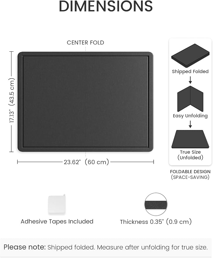 Fluxynara Bulletin Board, 23.6" x 17.5" Cork Board Alternative - Image 2
