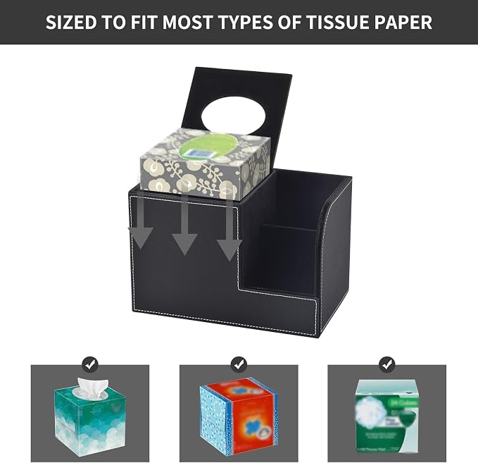 PU Leather Tissue Box Cover - Image 4