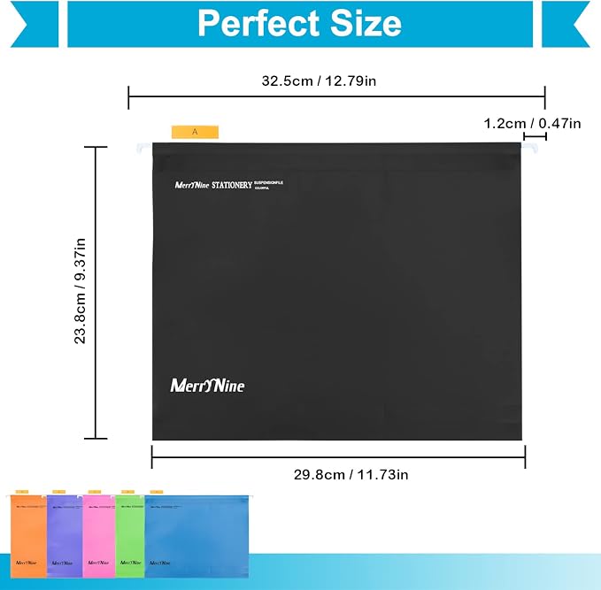Merrynine Hanging File Folders Letter Size 15pcs, Polypropylene Filing Cabinet - Image 2