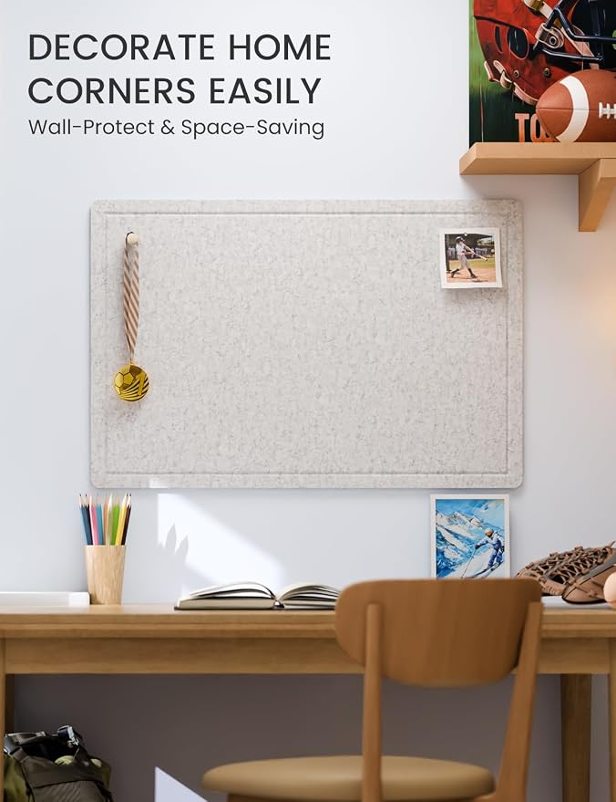 Fluxynara Bulletin Board, 35.4" x 23.6" Cork Board Alternative - Image 4