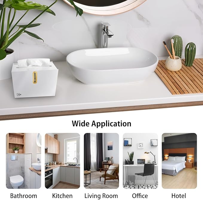 H4N Multifold Hand Paper Towel Dispenser Countertop, Compact Design, Single Sheet Dispensing for Home and Commercial Use, White-DeskLoop Office