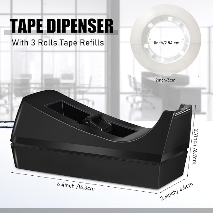 16 Pcs Desk Staplers Tape Dispensers Sets Desktop Office Staplers - Image 3