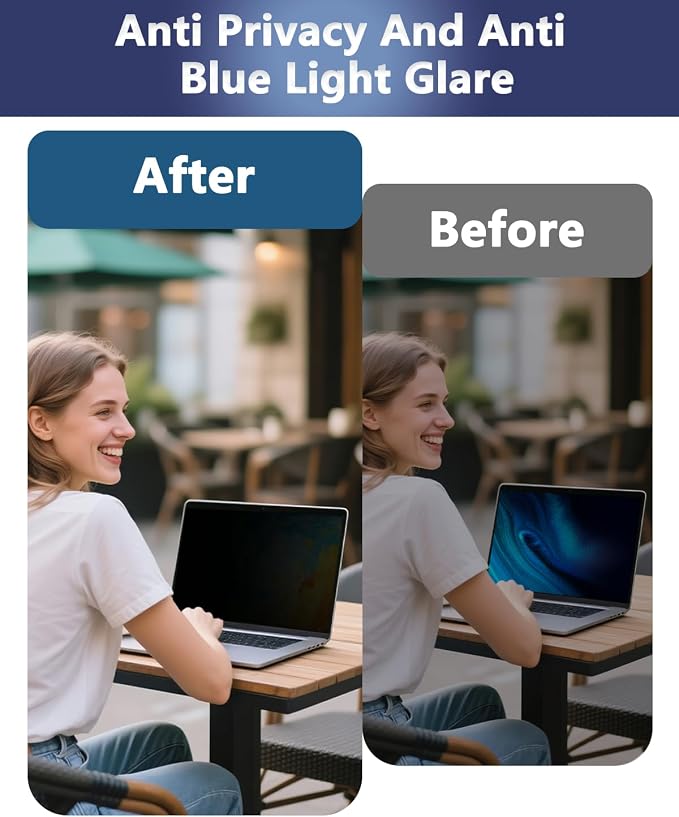 Magnetic Laptop Privacy Screen for 14 Inch 16:10, that Screen Size is 11.87 in - Image 4