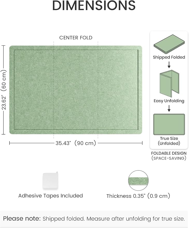 Fluxynara Bulletin Board, 35.4" x 23.6" Cork Board Alternative - Image 2