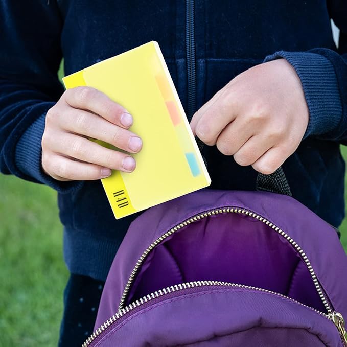 H4D 3x5 Index Card Case with 100 Heavyweight Ruled Index Cards and Dividers, Lime Green-DeskLoop Office