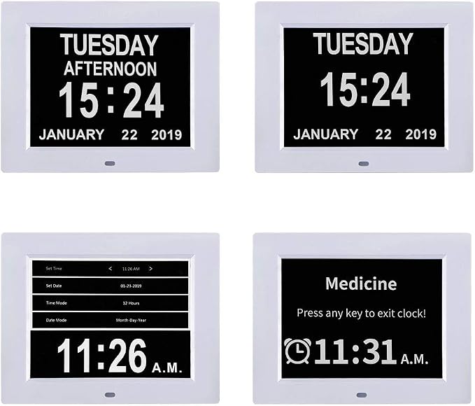 TMC 8 Inch Dementia Clock for Seniors - Image 7
