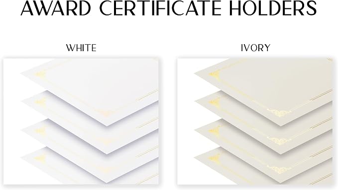 Better Office Products 25 Pack White Certificate Holders, Diploma Holders - Image 5