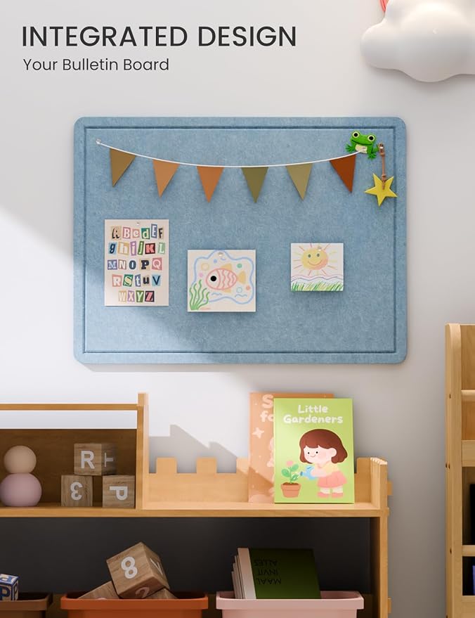 Fluxynara Bulletin Board, 23.6" x 17.5" Cork Board Alternative - Image 6