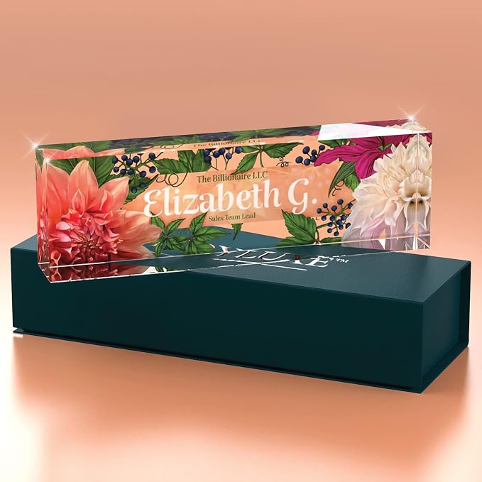 Desk Name Plate Personalized, Custom Name Plates 2½/x8 Inches, Thick - Image 3