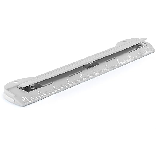 3 Hole Punch Grey, Portable Hole Puncher by Enday