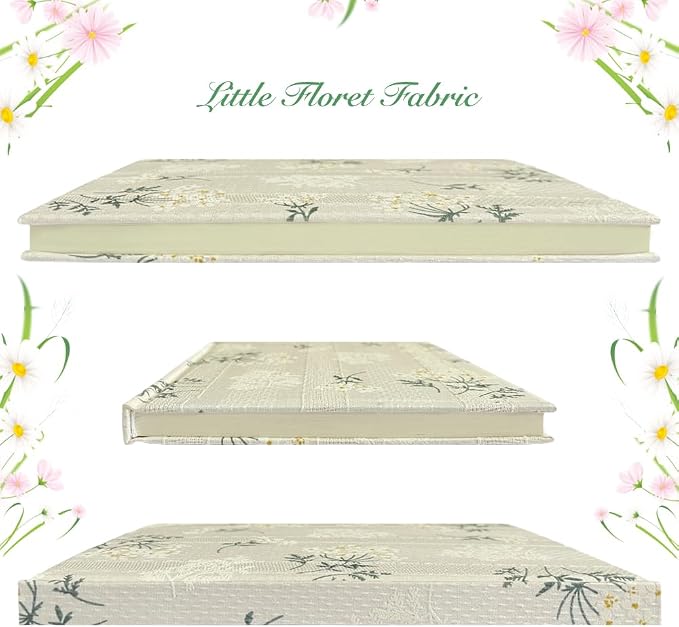 Floral Journal for women, Floret Printed Fabric Cloth Hardcover, 200 Pages - Image 3