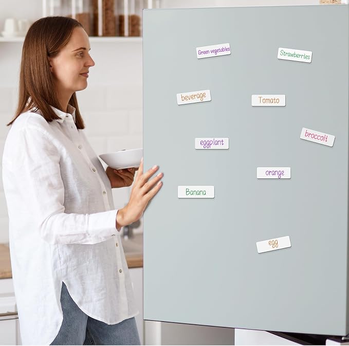 48 Pieces White Magnetic Dry Erase Labels, Real Reusable Strips - Image 5