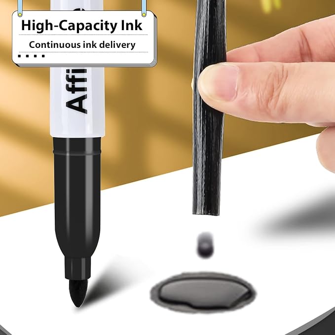 Permanent markers, 60 packs permanent markers bulk, quick drying in one second - Image 2