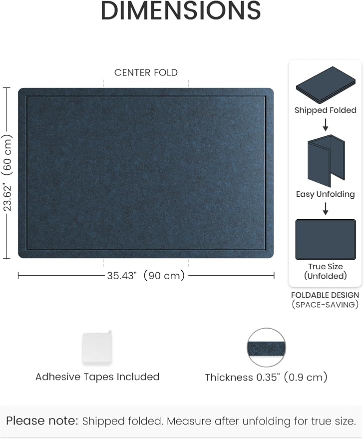 Fluxynara Bulletin Board, 35.4" x 23.6" Cork Board Alternative - Image 2