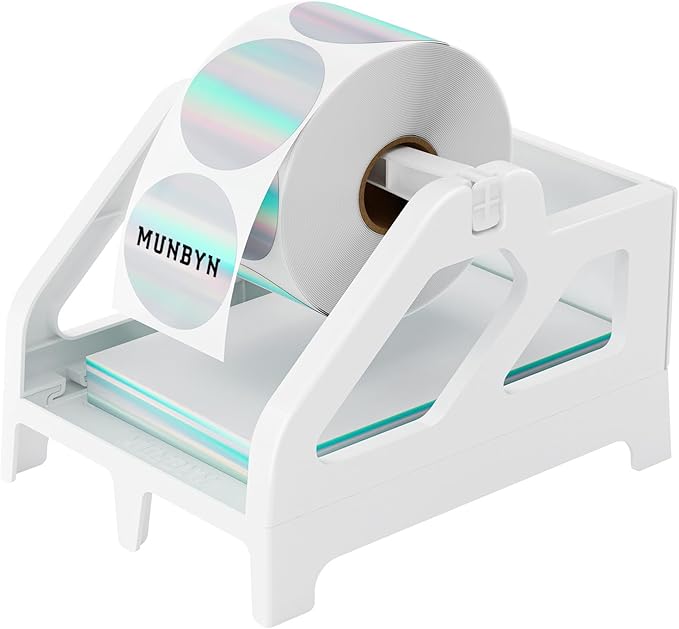 MUNBYN Label Holder for Rolls and Fan-Fold Labels, For Desktop Thermal Printer by MUNBYN
