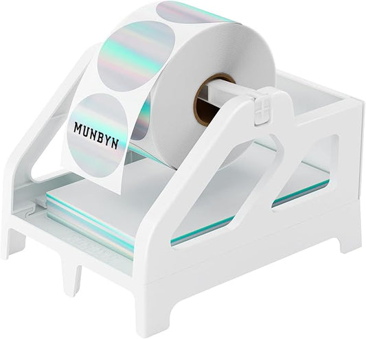 MUNBYN Label Holder for Rolls and Fan-Fold Labels, For Desktop Thermal Printer by MUNBYN