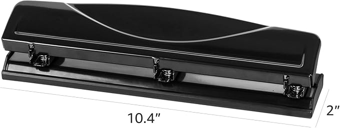 Amazon Basics 3 Hole Punch, 10 Sheet Capacity, Easy-Clean Tray - Image 5