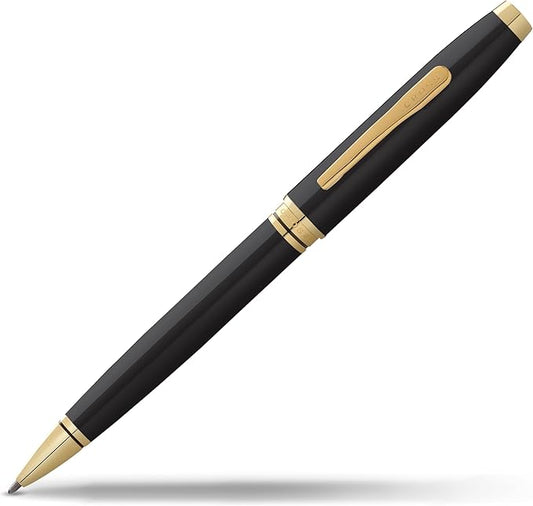 Cross Coventry Black Lacquer with Gold-Tone Ballpoint Pen-DeskLoop Office