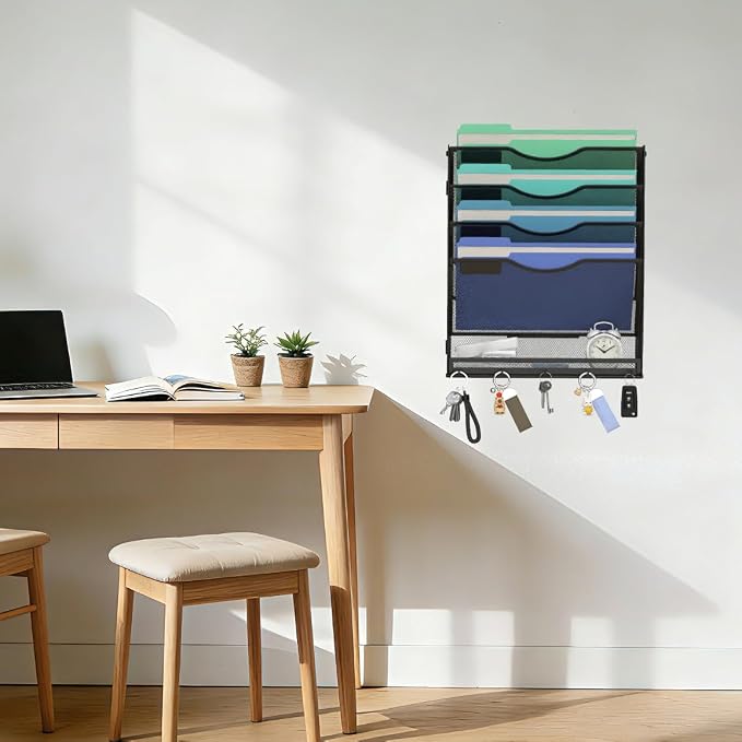Gawerk 5-Tier Hanging Wall File Organizer - Image 4